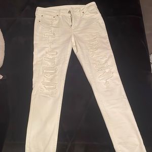 White American eagle ripped jeans